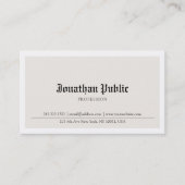 Oud Engels getypt nostalgische look gewoon trendy Visitekaartje (Voorkant)