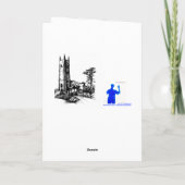 Oud Engels Glas in lood Kaart (Achterkant)