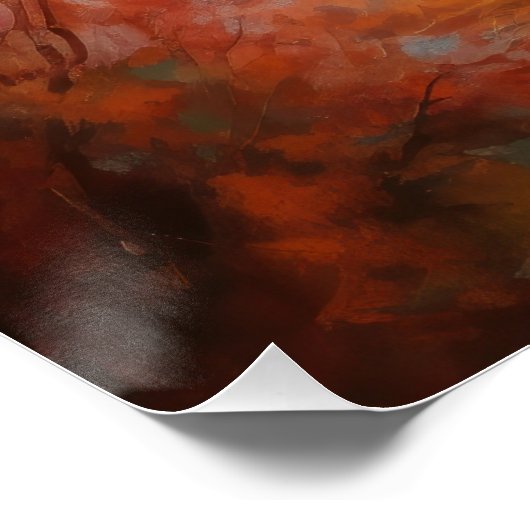 Oud Engels herdershond in herfstbladeren Herfst In Perfect Poster (Hoek)