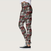 Oud Engels herdershond Kerstfeest Leggings (Links)