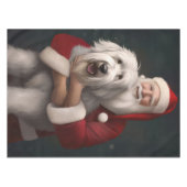 Oud Engels herdershond met sinterklaas feestelijk Tafelkleed (Voorkant (Horizontaal))