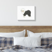 Oud Engels herdershond mijn vriend Canvas Afdruk (Insitu (Slaapkamer))