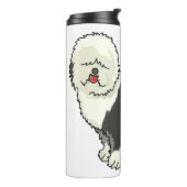 Oud Engels herdershond mijn vriend Thermosbeker (Gedraaid links)