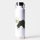 Oud Engels herdershond mijn vriend Waterfles (Voorkant)