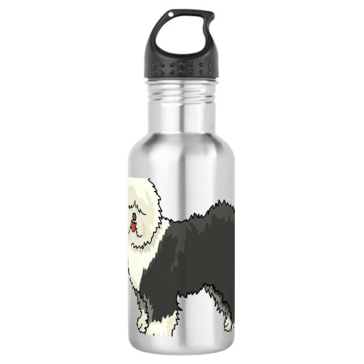 Oud Engels herdershond mijn vriend Waterfles (Voorkant)