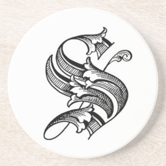 Oud Engels Initiaal S Onderzetter (Voorkant)