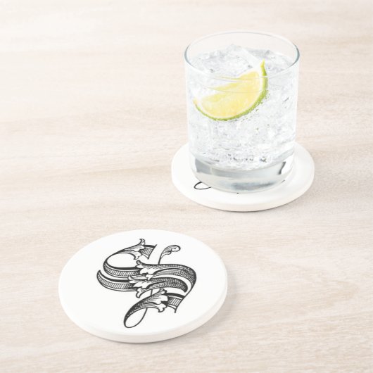 Oud Engels Initiaal S Onderzetter (Zijkant)