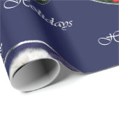 Oud Engels kerstfeest Cadeaupapier (Rol Hoek)