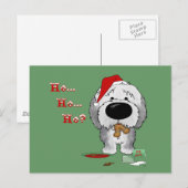 Oud Engels kerstfeest Feestdagenkaart (Voorkant / Achterkant)