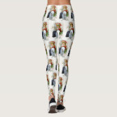 Oud Engels kerstfeest Leggings (Achterkant)