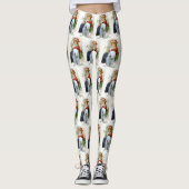 Oud Engels kerstfeest Leggings (Voorkant)