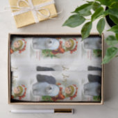 Oud Engels kerstfeest Tissuepapier (Geschenk)