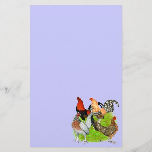 Oud Engels Kwartet Briefpapier (Voorkant)