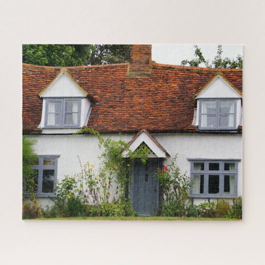 Oud Engels Land House Rustic Building Legpuzzel (Horizontaal)