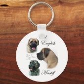Oud Engels Mastiff Gifts Sleutelhanger (Voorkant)