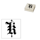 Oud Engels Monogram initiaal letter K Rubberstempel (Gestempeld)