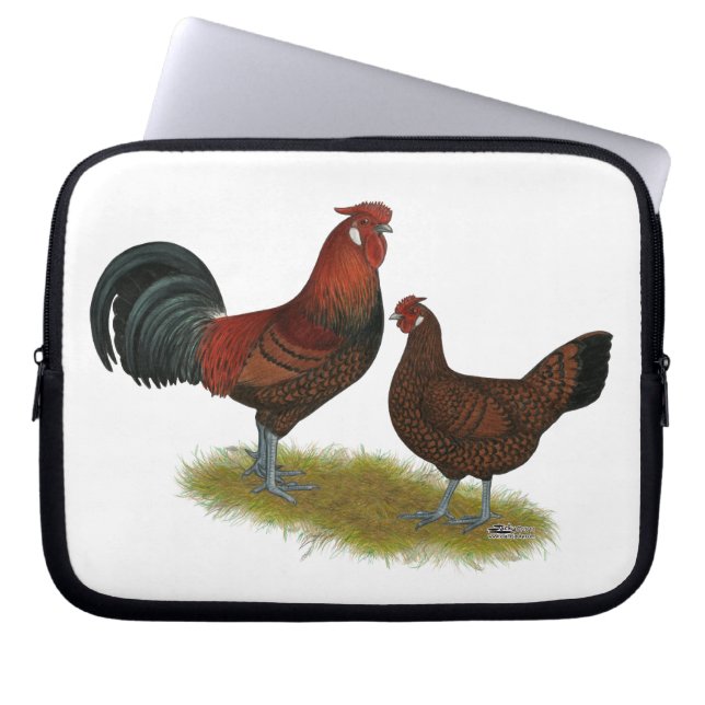 Oud Engels Pheasant Fowl Laptop Sleeve (Voorkant)