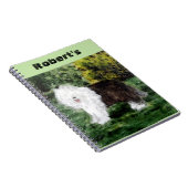 Oud Engels Schepdog Painting Notitieboek (Rechterzijde)