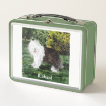 Oud Engels Schepdog Painting Personalized