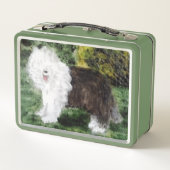 Oud Engels Schepdog Painting Personalized (Achterkant)