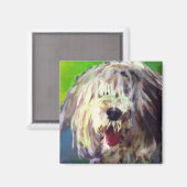 Oud Engels Sheep Dog Magneet (Voorkant / Achterkant)