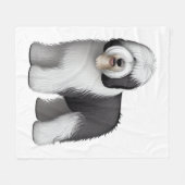 Oud Engels Sheepdog 10 Fleece Deken (Voorkant (Horizontaal))