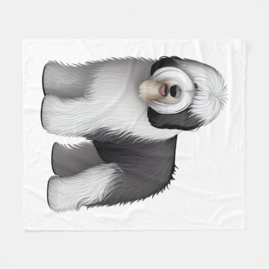 Oud Engels Sheepdog 10 Fleece Deken (Voorkant (Horizontaal))