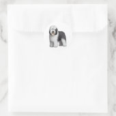 Oud Engels Sheepdog 10 Ronde Sticker (Tas)