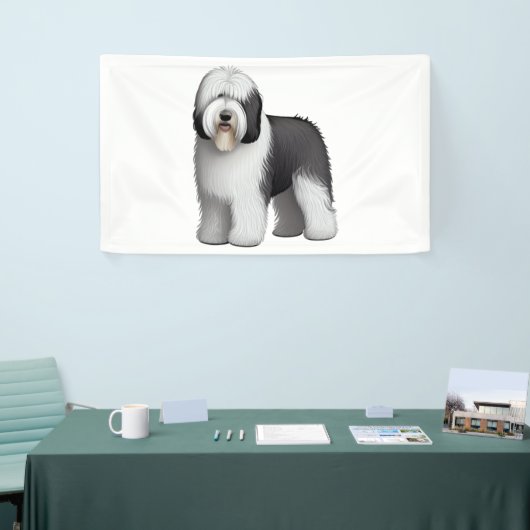 Oud Engels Sheepdog 10 Spandoek (Beurs)