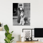 Oud Engels Sheepdog, 1915 Poster (Thuiskantoor)