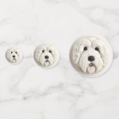 Oud Engels Sheepdog 3D geïnspireerd Confetti (Achterkanten)