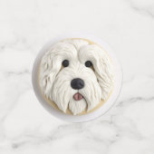 Oud Engels Sheepdog 3D geïnspireerd Confetti (Kleine voorkant)