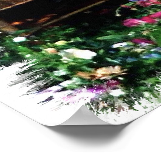 Oud Engels Sheepdog Art Print (Hoek)