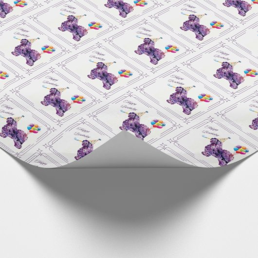 Oud Engels Sheepdog Birthday Cadeaupapier (Hoek)