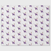 Oud Engels Sheepdog Birthday Cadeaupapier (Vlak)
