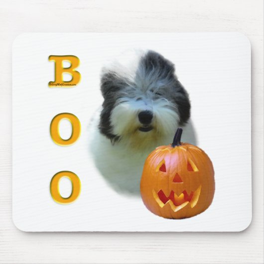 Oud Engels Sheepdog Boo Muismat (Voorkant)