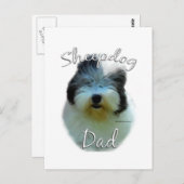 Oud Engels Sheepdog Briefkaart (Voorkant / Achterkant)