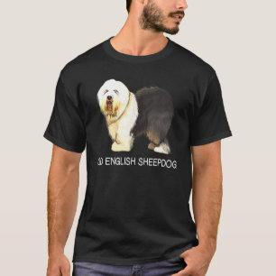 Oud Engels Sheepdog Crazy Dog T-shirt