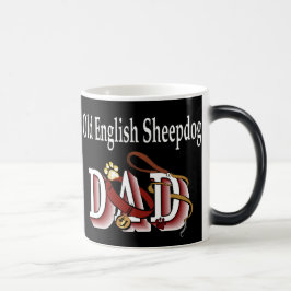 Oud Engels Sheepdog DadGifts Magische Mok