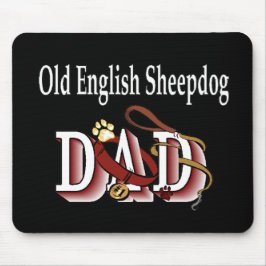Oud Engels Sheepdog DadGifts Muismat