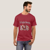 Oud Engels Sheepdog DadGifts T-shirt (Voorkant volledig)