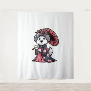 Oud Engels Sheepdog Dog Kimono Wandkleed