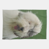 Oud Engels Sheepdog Dog Kitchen Towel Theedoek (Horizontaal)