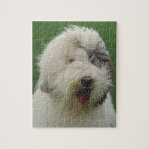 Oud Engels Sheepdog Dog Puzzle Legpuzzel