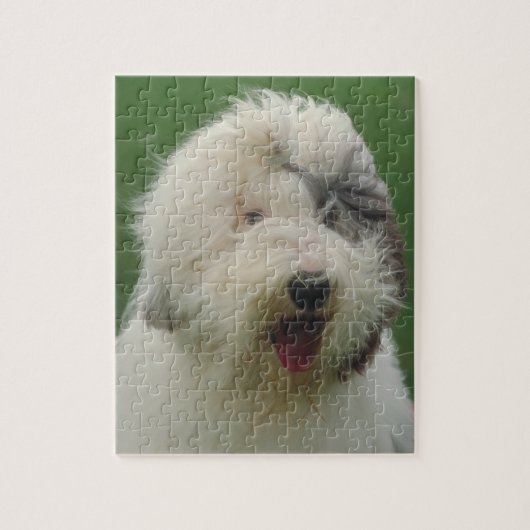 Oud Engels Sheepdog Dog Puzzle Legpuzzel (Verticaal)