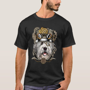 Oud Engels Sheepdog Dog Steampunk T-shirt