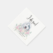 Oud Engels Sheepdog Dog Wedding Cocktail Napkins Servet (Hoek)