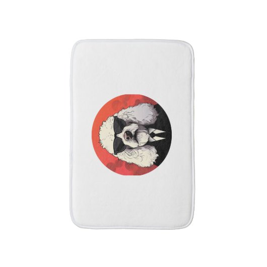 Oud Engels Sheepdog Dog Zakenman Badmat (Voorkant Verticaal)