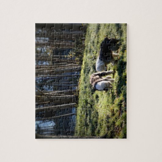 Oud Engels Sheepdog Fairytale Forest Legpuzzel (Verticaal)