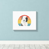 Oud Engels Sheepdog Gifts voor  Dulux Dog S Canvas Afdruk (Insitu (Houten vloer))